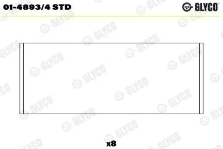0148934STD Шатунный подшипник GLYCO подбор по vin на Brocar