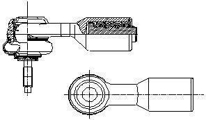 1454303 Наконечник поперечної рульової тяги LEMFORDER підбір по vin на Brocar