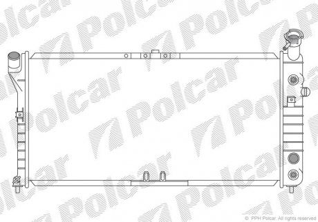 2530081 Радіатор охолодження POLCAR підбір по vin на Brocar