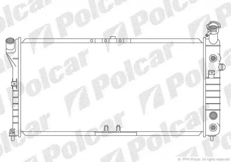 2530081 Радіатор охолодження POLCAR підбір по vin на Brocar