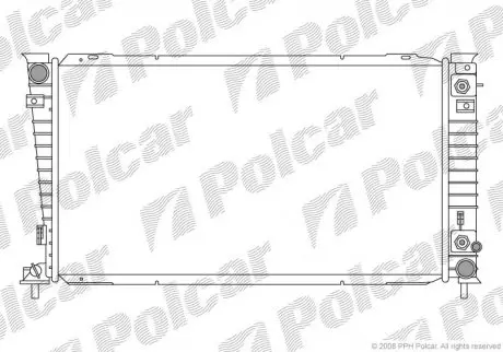 3231081 Радіатор охолодження POLCAR підбір по vin на Brocar