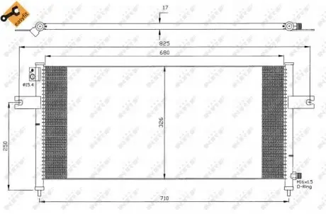 35380 Радіатор кондиціонера NRF підбір по vin на Brocar