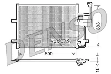 DCN44003 Конденсатор, кондиционер DENSO подбор по vin на Brocar