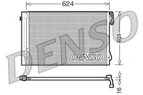 DCN05011 Радіатор кондиціонера DENSO підбір по vin на Brocar