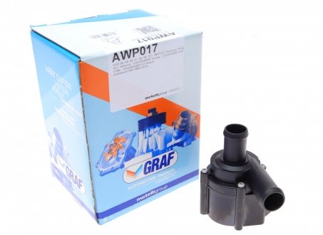 AWP017 Насос системи охолодження (додатковий) Audi A4-A8/Q5/Q7 06-/VW Crafter/Touareg/Amarok 11-16 GRAF підбір по vin на Brocar