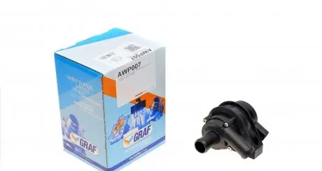 AWP007 Насос системи охолодження (додатковий) Audi A3 04-13/TT/Skoda Octavia 08-14/VW Golf/Passat 04-16 GRAF підбір по vin на Brocar