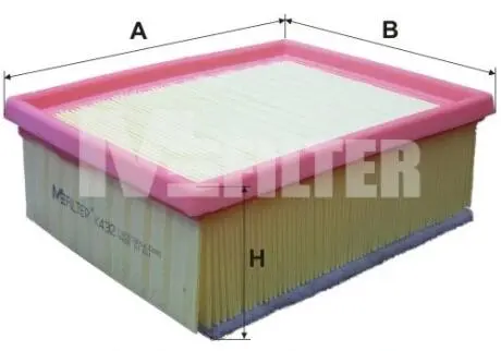 K432 Фільтр повітряний M-FILTER підбір по vin на Brocar