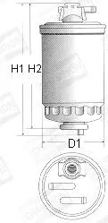 L117606 Фільтр паливний CHAMPION підбір по vin на Brocar