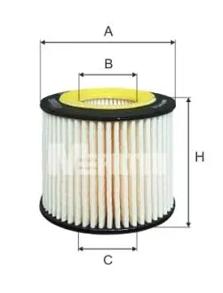 TE600 Фільтр оливний (фільтр-патрон) M-FILTER підбір по vin на Brocar