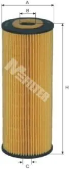 TE622 Фільтр оливний (фільтр-патрон) M-FILTER підбір по vin на Brocar