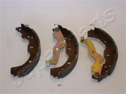 GF817AF Комплект тормозных колодок GF-817AF JAPANPARTS JAPANPARTS підбір по vin на Brocar