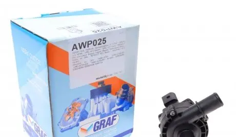 AWP025 Насос системи охолодження (додатковий) Renault Master/Opel Movano 2.3dCi/CDTI 10-/Vivaro 2.5CDTI GRAF підбір по vin на Brocar