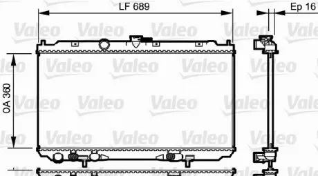 734706 Радиатор охлаждения VALEO подбор по vin на Brocar