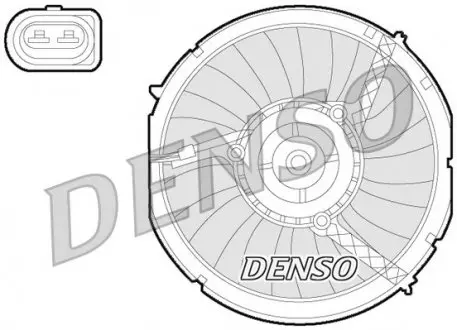 DER02003 Вентилятор радіатора DENSO підбір по vin на Brocar