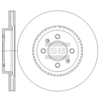 SD2043 Диск тормозной Hi-Q (SANGSIN) подбор по vin на Brocar