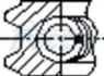FR10502800 Кольца поршневые Audi A6/Q7 2.7/3.0 TDI 04-15 (83.00mm/STD) (1.75-2.2-3.3) FRECCIA підбір по vin на Brocar