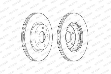 DDF2465C Гальмівний диск FERODO підбір по vin на Brocar