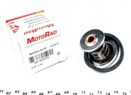 23487K Термостат Ford Escort/Sierra/Seat Ibiza 84-93 (з прокладкою) MOTORAD підбір по vin на Brocar