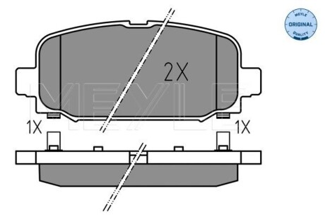 0252284418 KLOCKI HAM. JEEP T. COMPASS 1,4/1,6-2,0 CRD 17- MEYLE підбір по vin на Brocar