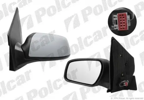 3237524M Дзеркало зовнішнє правий POLCAR підбір по vin на Brocar