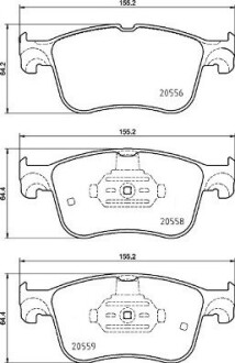 P24234 Тормозные колодки дисковые BREMBO підбір по vin на Brocar