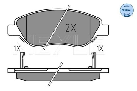 0252247619 KLOCKI HAM. FIAT P. TIPO 1,4/1,6 D 15- MEYLE подбор по vin на Brocar