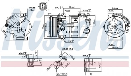 890210 Компрессор кондиционера NISSENS підбір по vin на Brocar