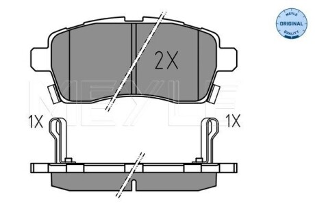 0252285015 KLOCKI HAM. SUZUKI P. IGNIS 1,2 16- MEYLE підбір по vin на Brocar