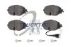 0735257 Колодки гальмівні (передні) Seat Leon/VW Golf VII 1.2TSI-2.0TDI 12- (з датчиком) TRUCKTEC підбір по vin на Brocar