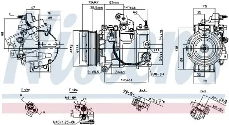 890816 Компресор кондиціонера First Fit NISSENS підбір по vin на Brocar