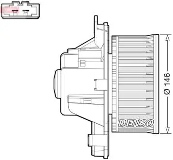 DEA21014 Вентилятор салону PEUGEOT 3008 2009 - DENSO підбір по vin на Brocar