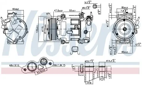 890606 Компрессор NISSENS подбор по vin на Brocar