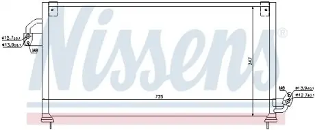 94841 Конденсатор, кондиционер NISSENS подбор по vin на Brocar