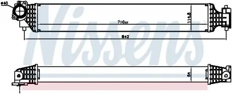 961527 Інтеркулер NISSENS подбор по vin на Brocar