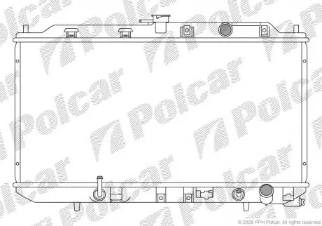 3851083 Радіатор охолодження POLCAR підбір по vin на Brocar