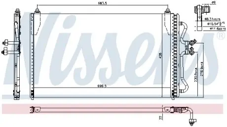 94731 Конденсатор, Кондиціонер NISSENS підбір по vin на Brocar