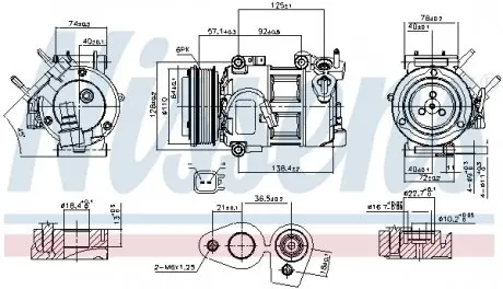 890693 Компресор кондиціонера First Fit NISSENS підбір по vin на Brocar