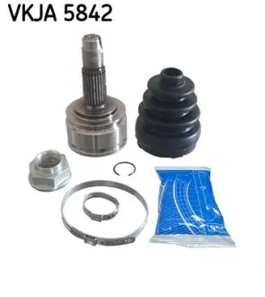 VKJA5842 Шрус (зовнішній) Fiat Panda III/Panda LCV Van 0.9 12- (25z/29z/51mm/72.3mm/47.8mm) (8-кульковий) SKF підбір по vin на Brocar