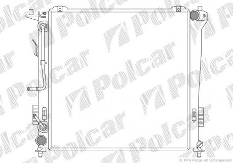 4015084X Радіатор охолодження POLCAR підбір по vin на Brocar