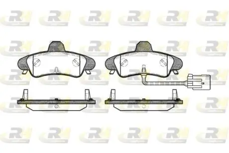 243312 Тормозные колодки, к-кт. ROADHOUSE підбір по vin на Brocar