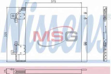 94114 Радиатор кондиционера NISSENS подбор по vin на Brocar