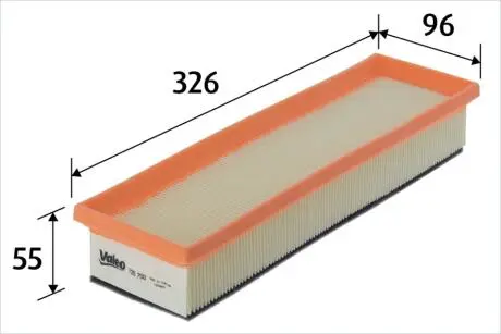 728700 Повітряний фільтр VALEO підбір по vin на Brocar