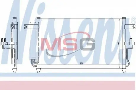 94453 Радиатор кондиционера NISSENS підбір по vin на Brocar
