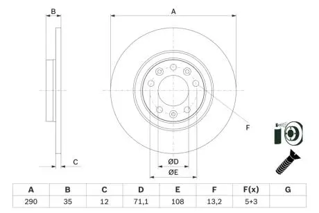 0986479F52 Tarcza ham. CITROEN BOSCH підбір по vin на Brocar
