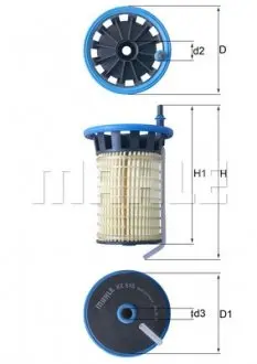 KX515 Фільтр паливний Citroen Jumper/Peugeot Boxer 2.0BlueHDi 15- MAHLE / KNECHT підбір по vin на Brocar