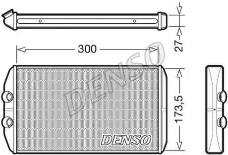 DRR12008 Радіатор пічки DAILY VI.. DENSO підбір по vin на Brocar
