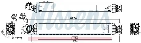 961542 Інтеркулер NISSENS підбір по vin на Brocar