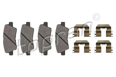 821163 Колодки гальмівні (задні) Hyundai Accent IV 1.4-1.6 10-17/Kia Rio 1.4-1.6 10-17/Optima 1.6-2.4 12- TOPRAN підбір по vin на Brocar