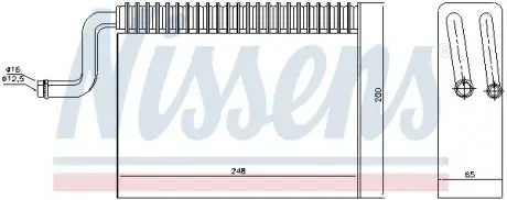 92150 Испаритель, кондиционер 92150 NISSENS NISSENS подбор по vin на Brocar