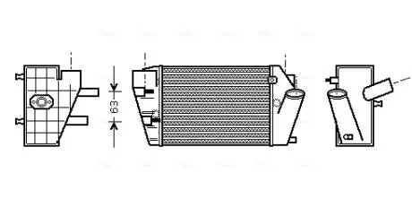 AIA4187 Інтеркулер AVA COOLING підбір по vin на Brocar